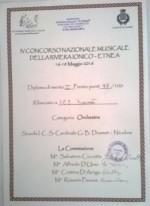 attestato I Premio